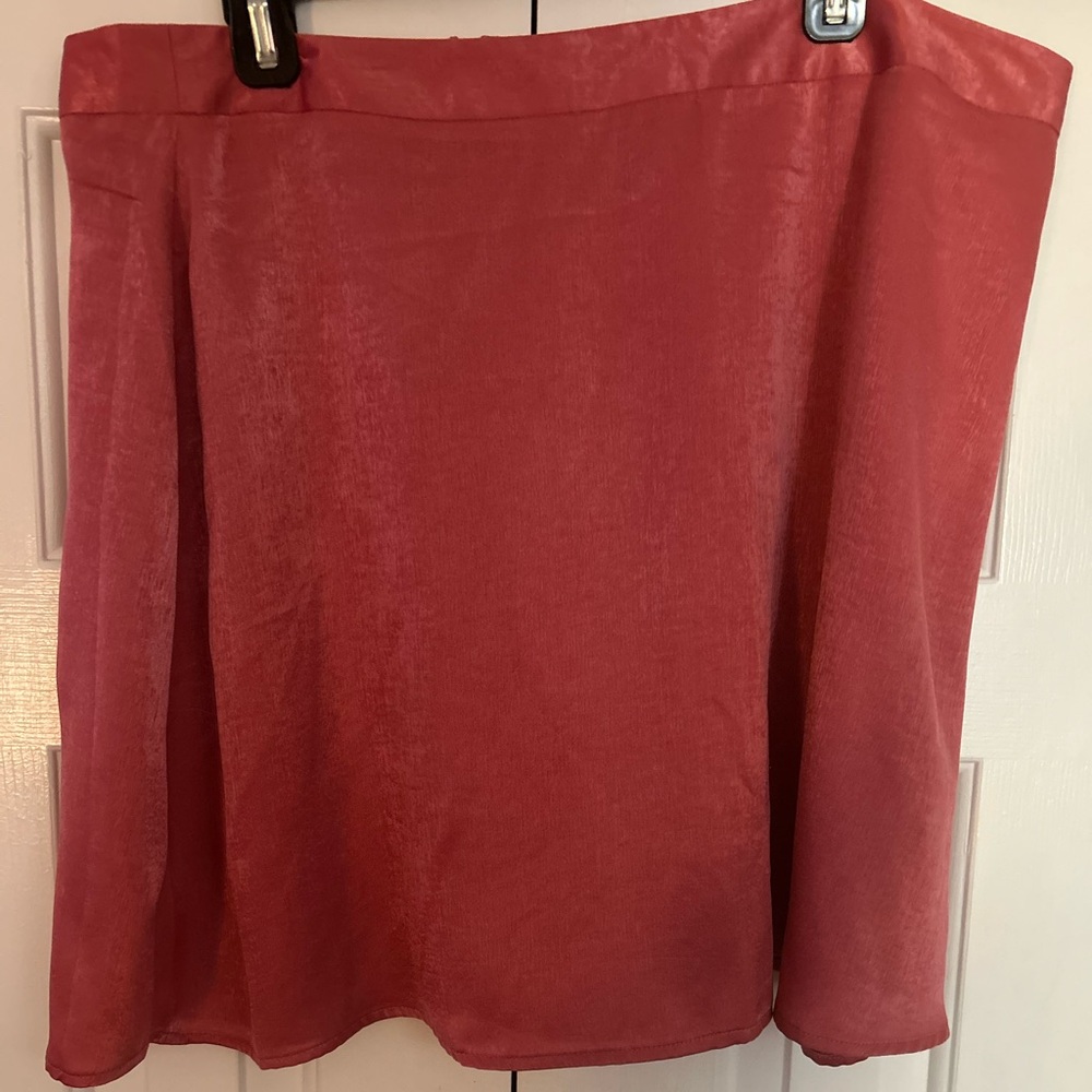 NWOT rose pink silk Forever 21 skirt